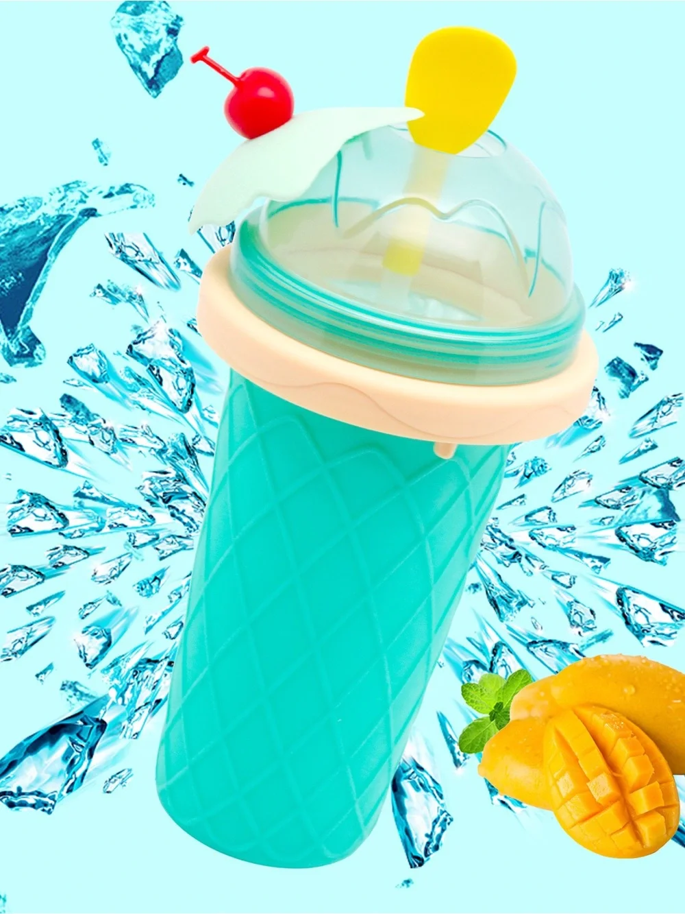 Slushy Maker Cup, DIY Frozen Magic Squeeze Cup for juice Milk & Smoothie